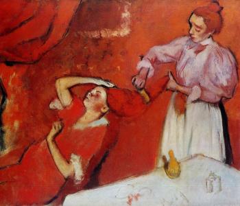 Edgar Degas : Combing the Hair II